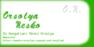 orsolya mesko business card